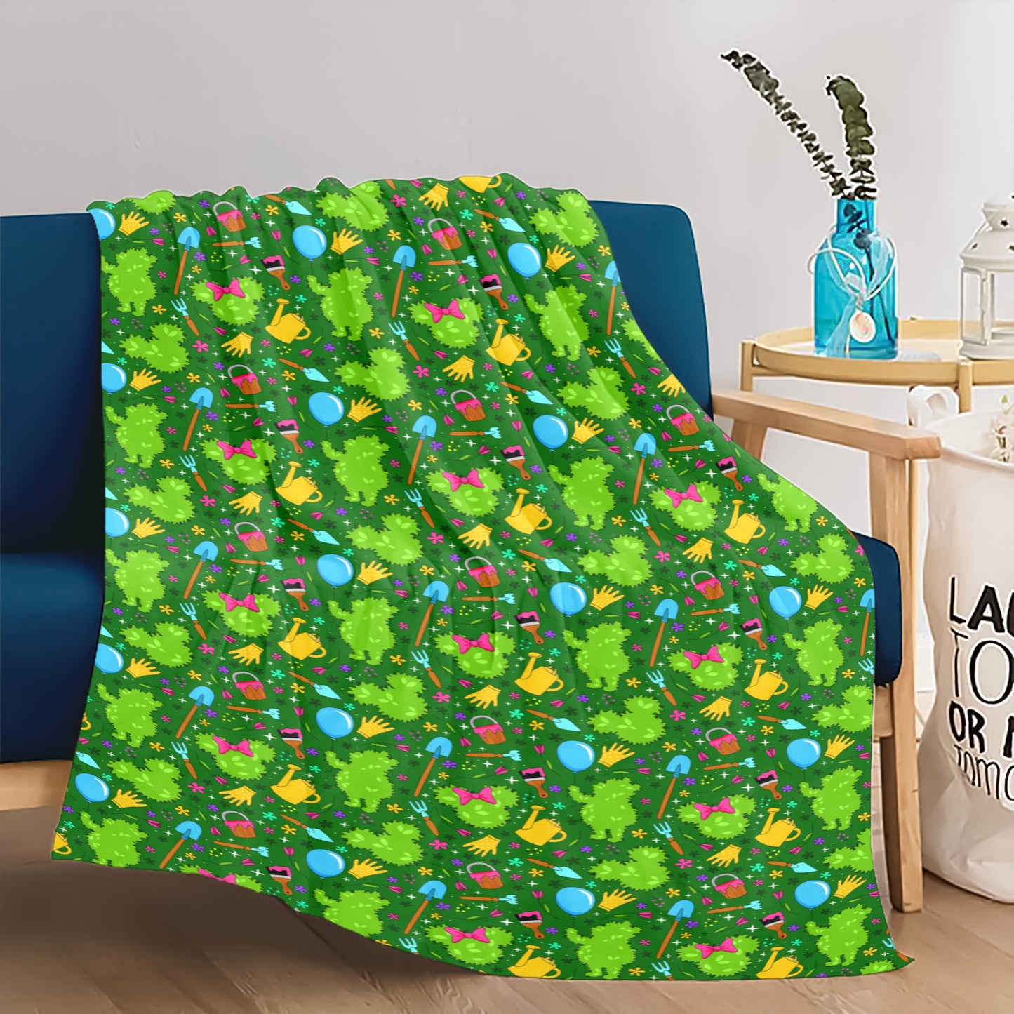 Flower And Garden Ultra-Soft Micro Fleece Blanket 32"x48"