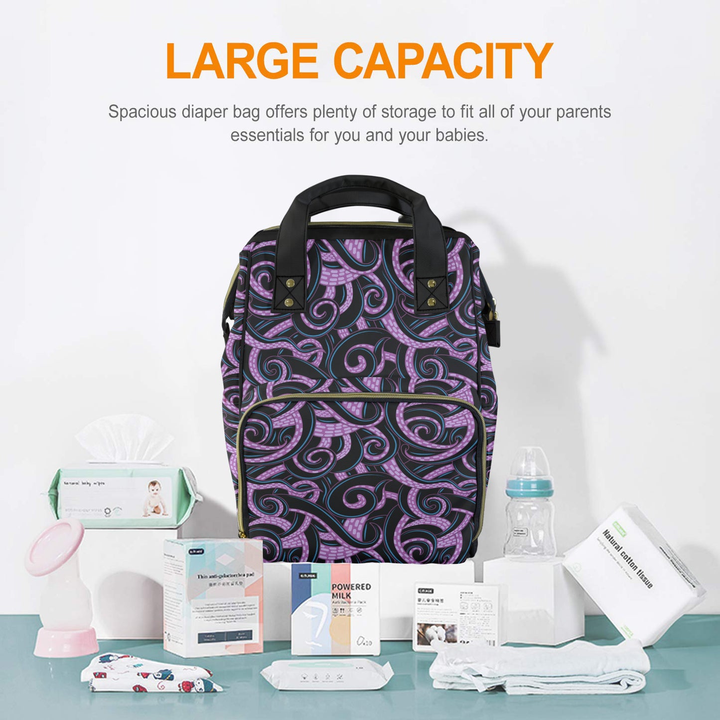 Ursula Tentacles Multi-Function Diaper Bag