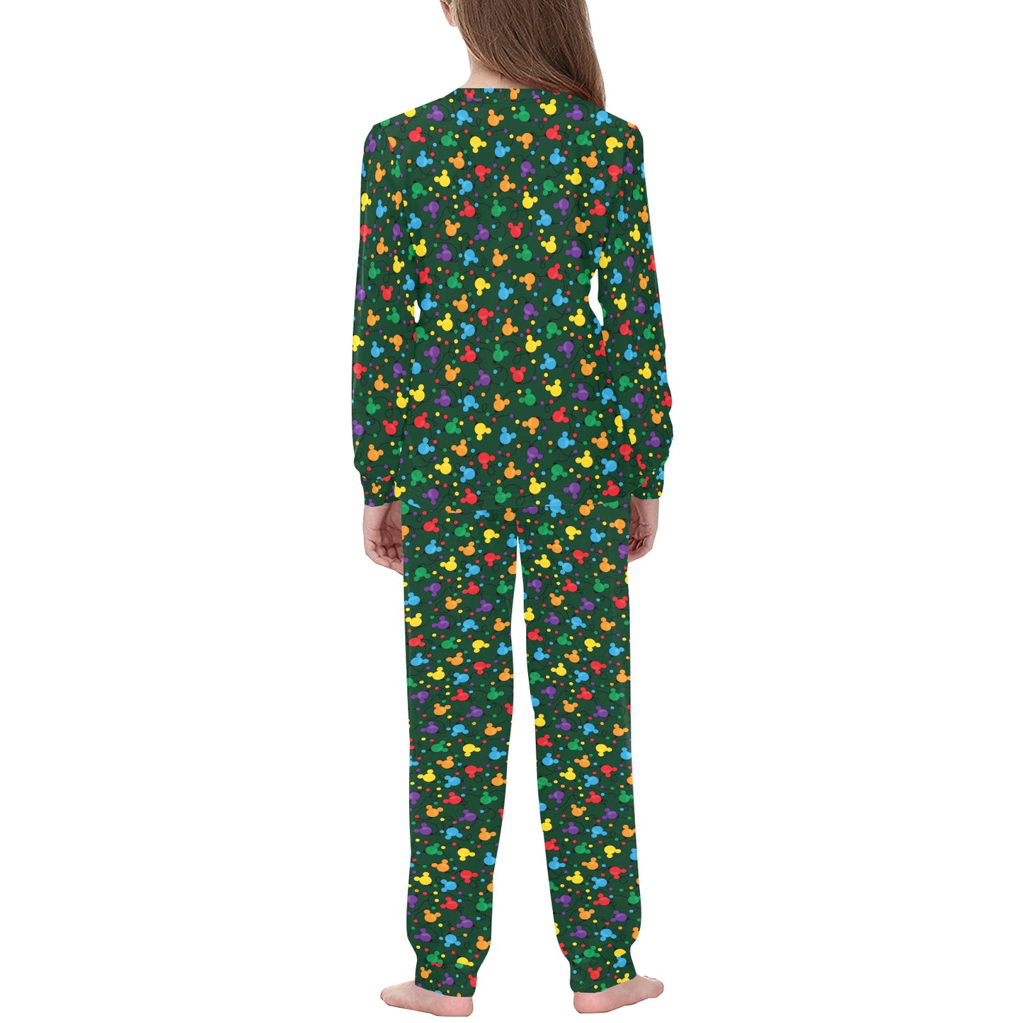 Christmas Lights Kids' Long Sleeve Pajama Set