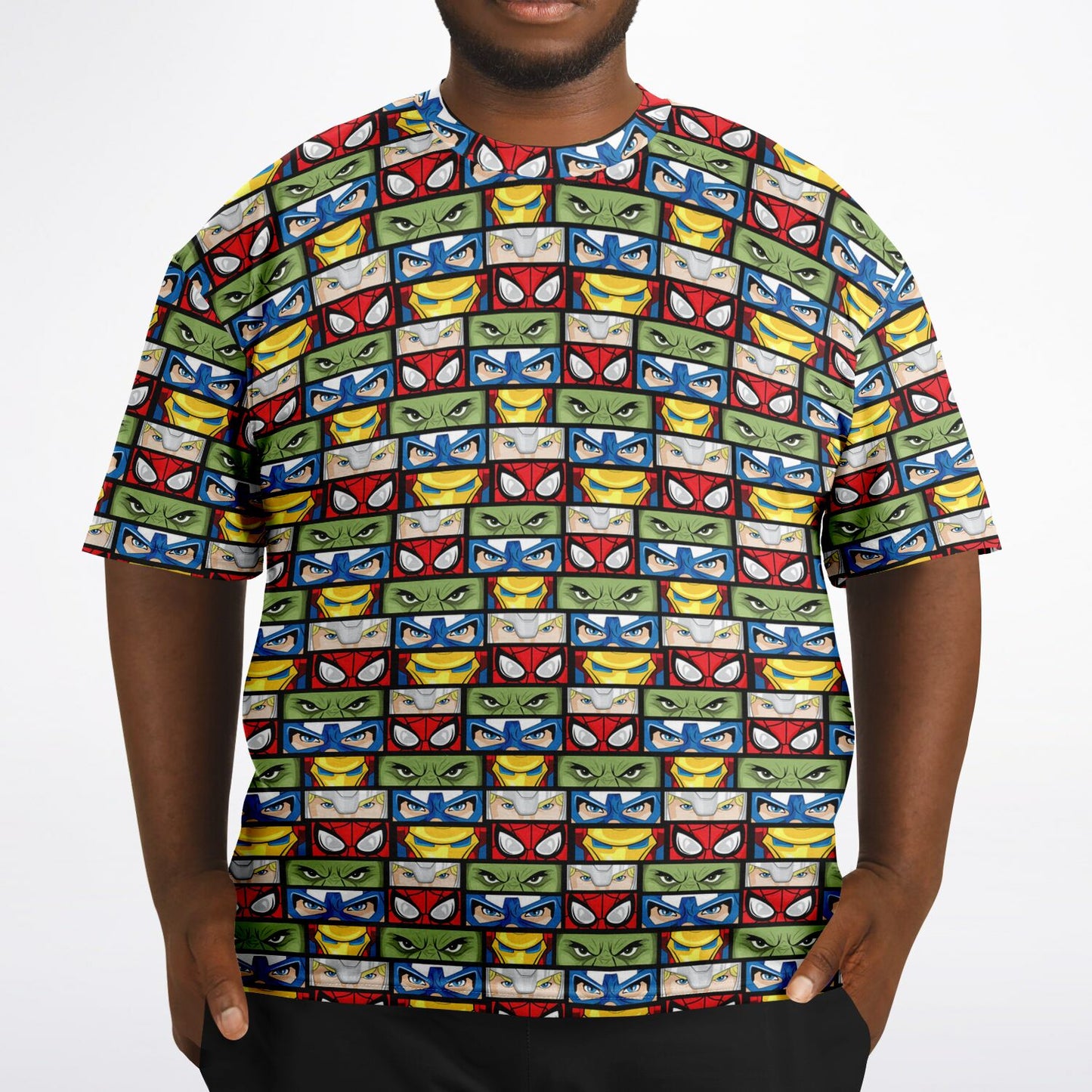 Super Heroes Eyes Unisex Plus-size T-Shirt