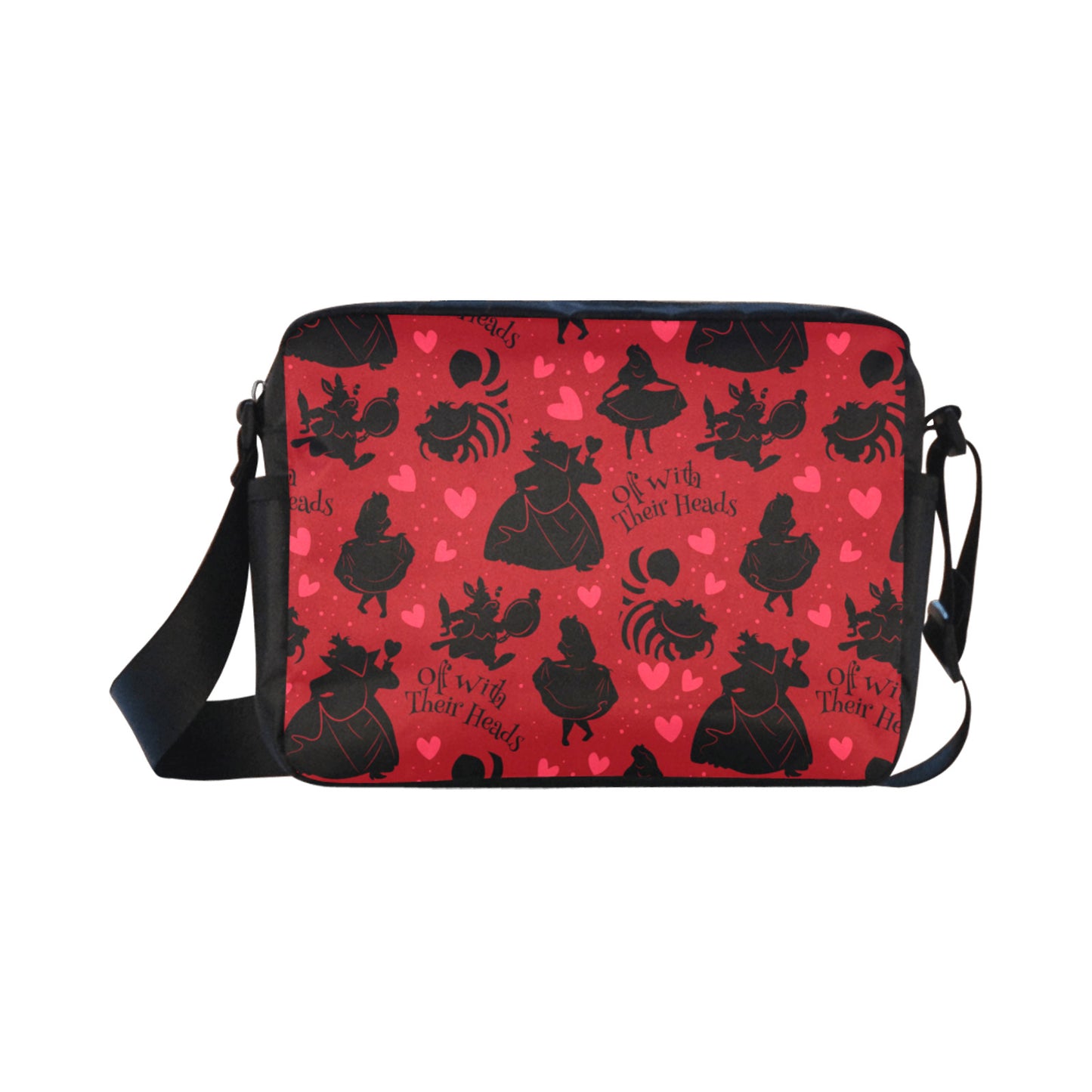 Disney Alice In Wonderland Queen Of Hearts Off With Their Heads Classic Cross-body Nylon Bag