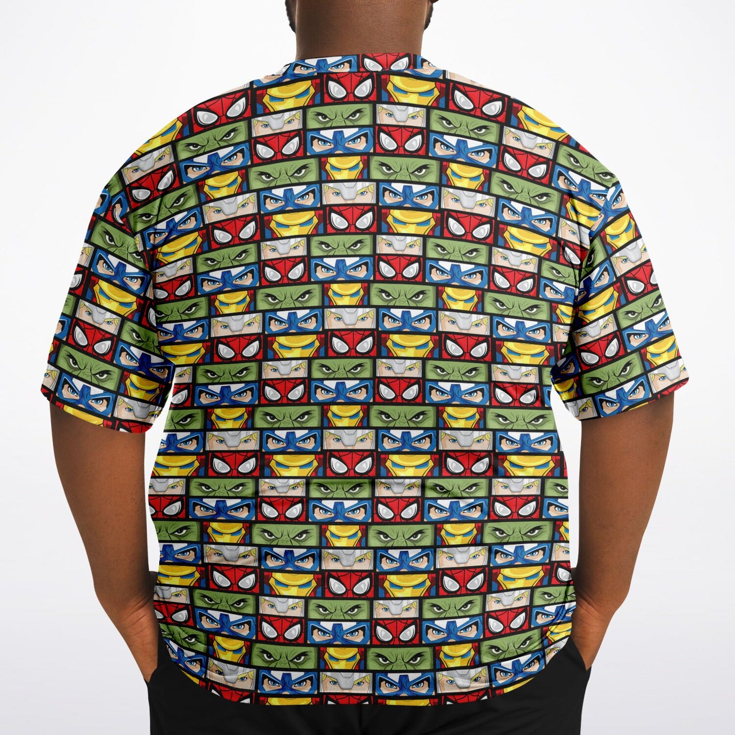 Super Heroes Eyes Unisex Plus-size T-Shirt