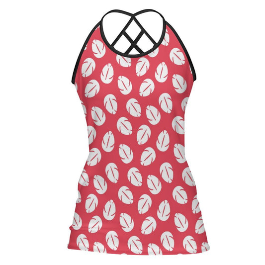 Disney Lilo And Stitch Lilo's Dress Women's Criss-Cross Open Back Tank Top