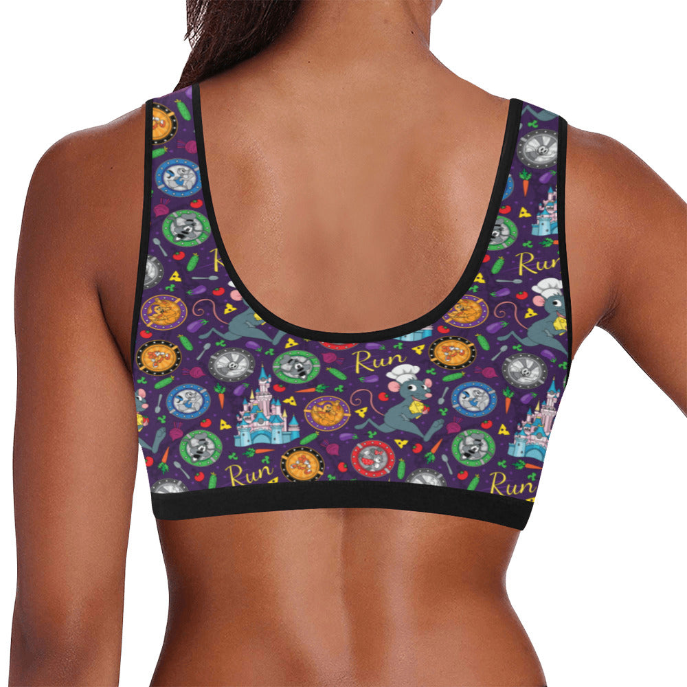 Ratatouille Wine And Dine Race Women's Sports Bra