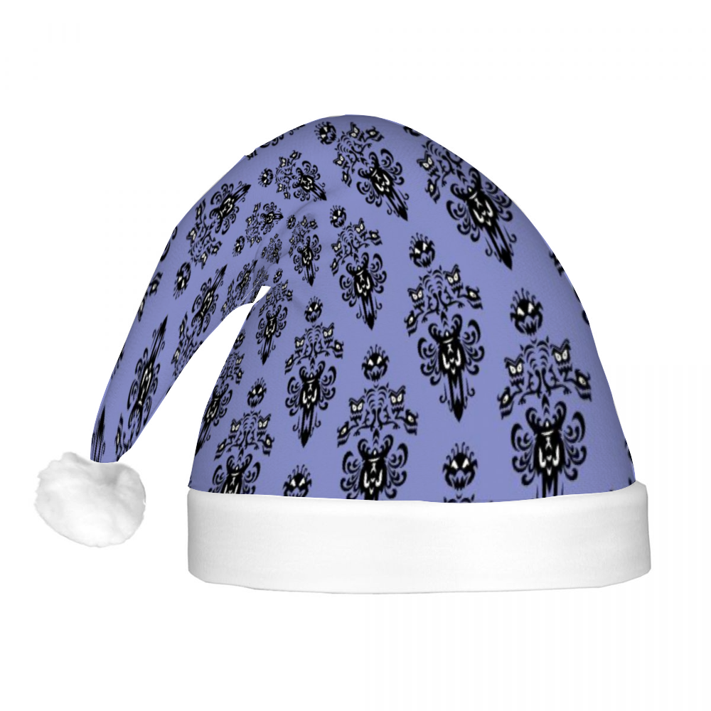 Haunted Mansion Wallpaper LED Light-Up Christmas Hat