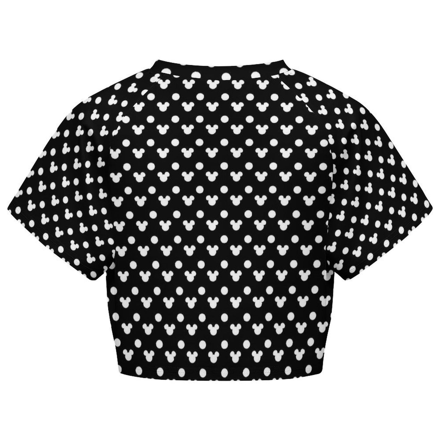 All Over Print Cropped Ralgan T-Shirt - Ambrie
