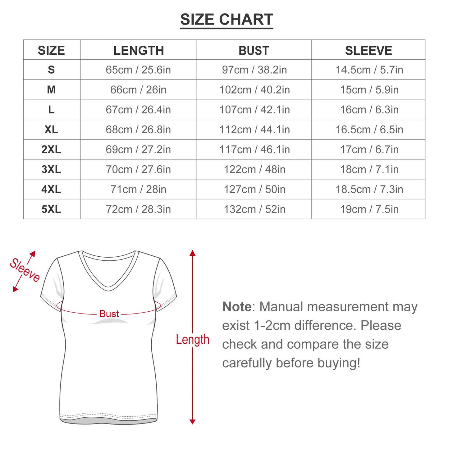 Designer Women's V-Neck Short Sleeve T-Shirt