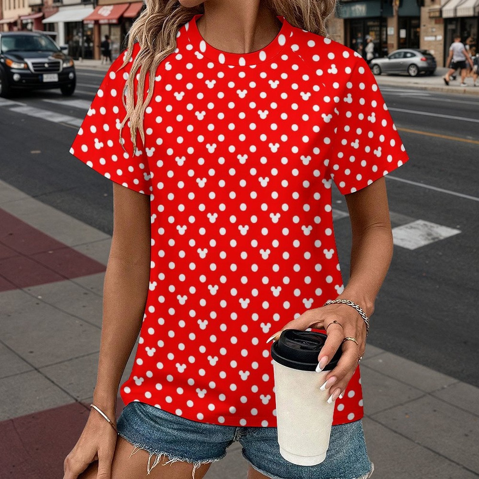 Women's All Over Print Raglan T-Shirt - Ambrie