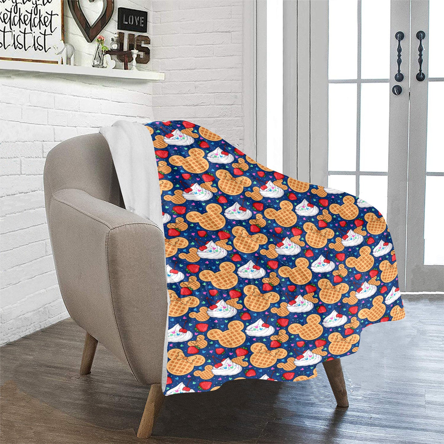 Waffles Ultra-Soft Micro Fleece Blanket 32"x48"