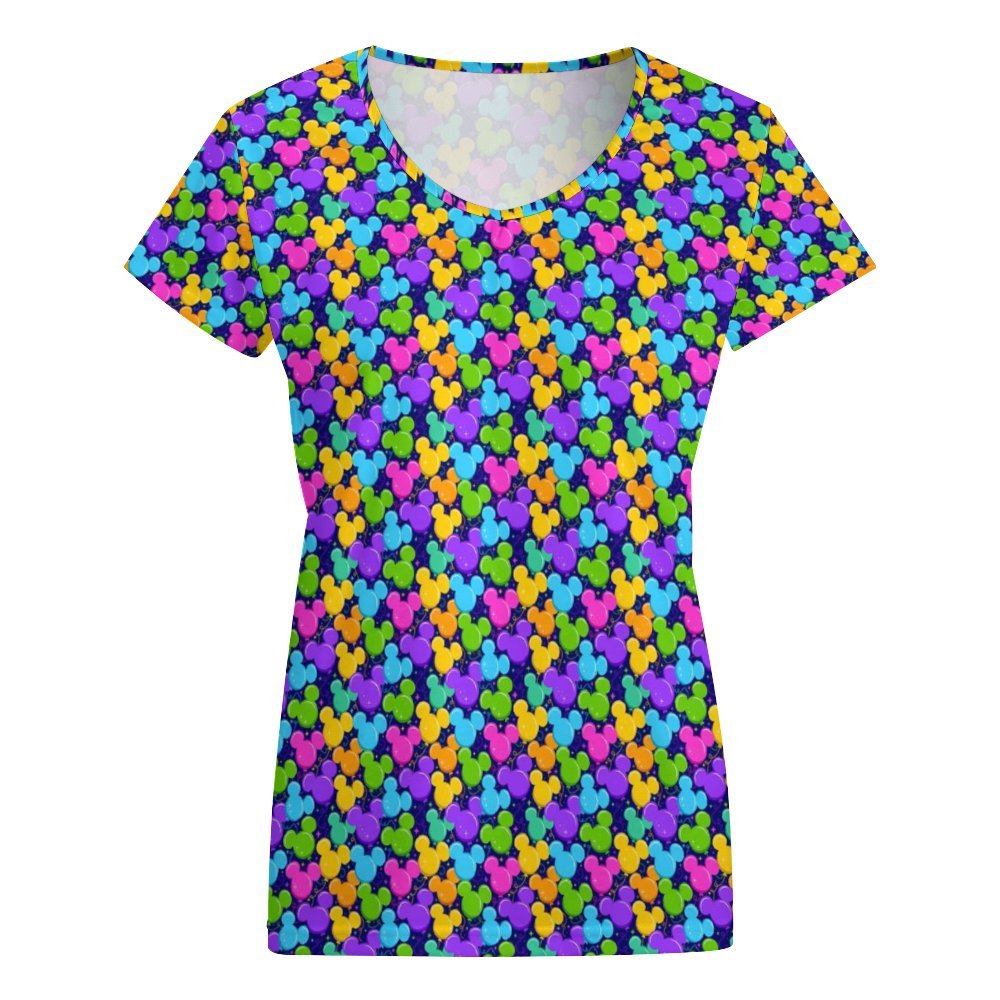 Park Balloons Women's V-Neck Short Sleeve T-Shirt