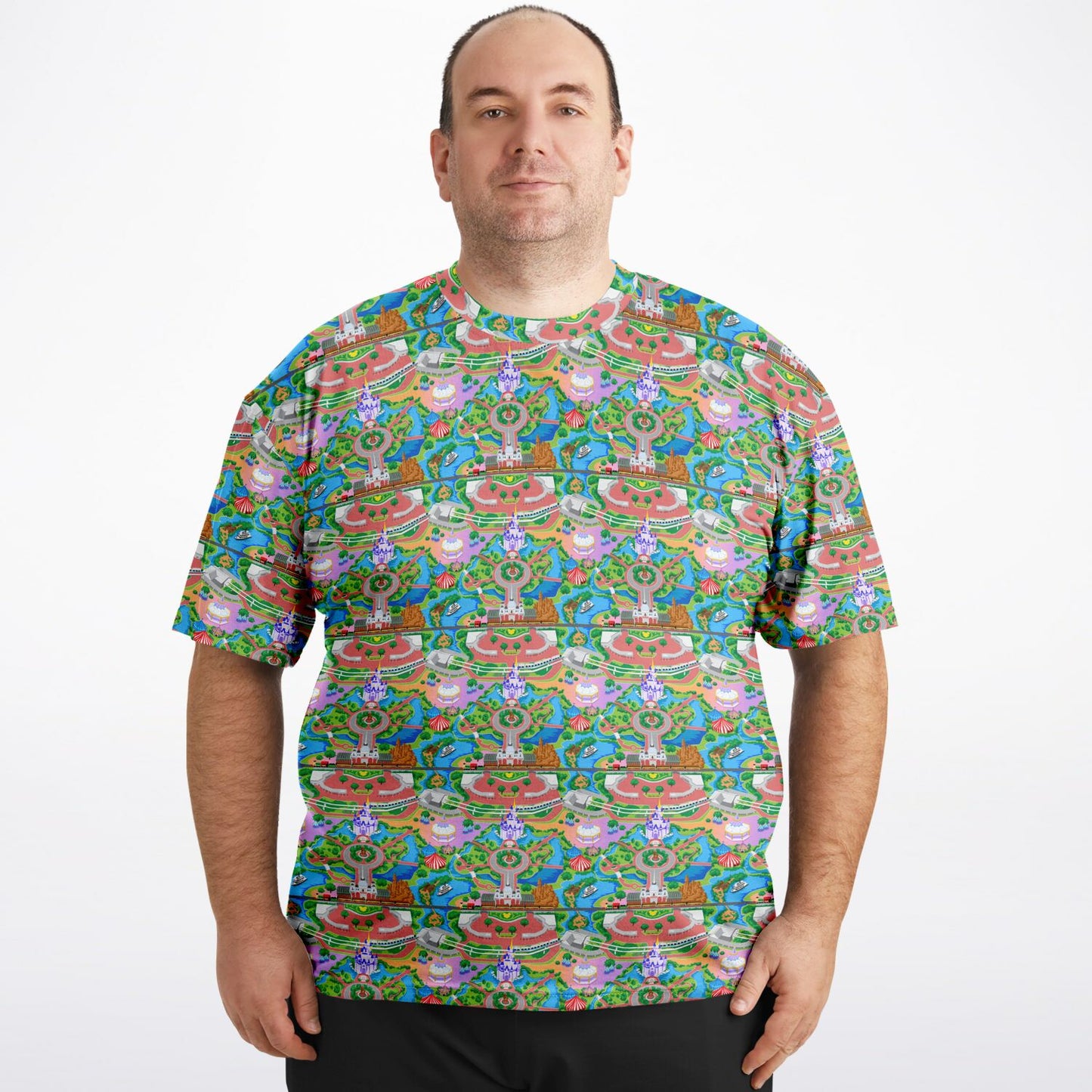 Park Map Unisex Plus-size T-Shirt
