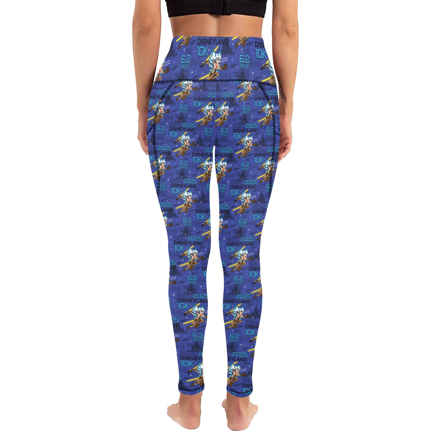 Disneyland 10K Women's Athletic Leggings Wth Pockets