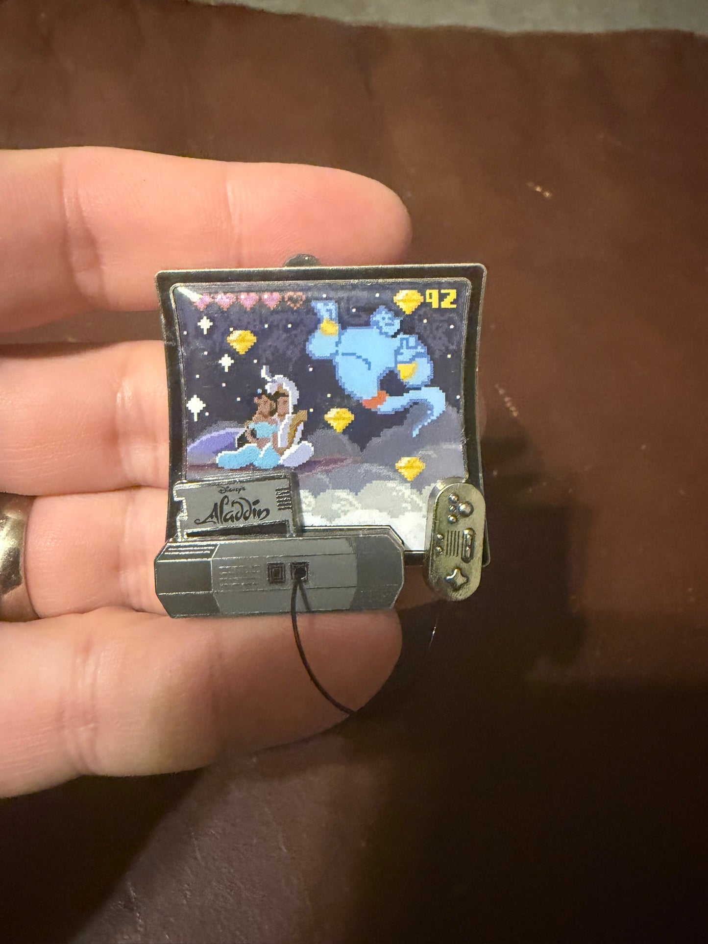 Disney Pin Aladdin Video Game Disney Parks Used