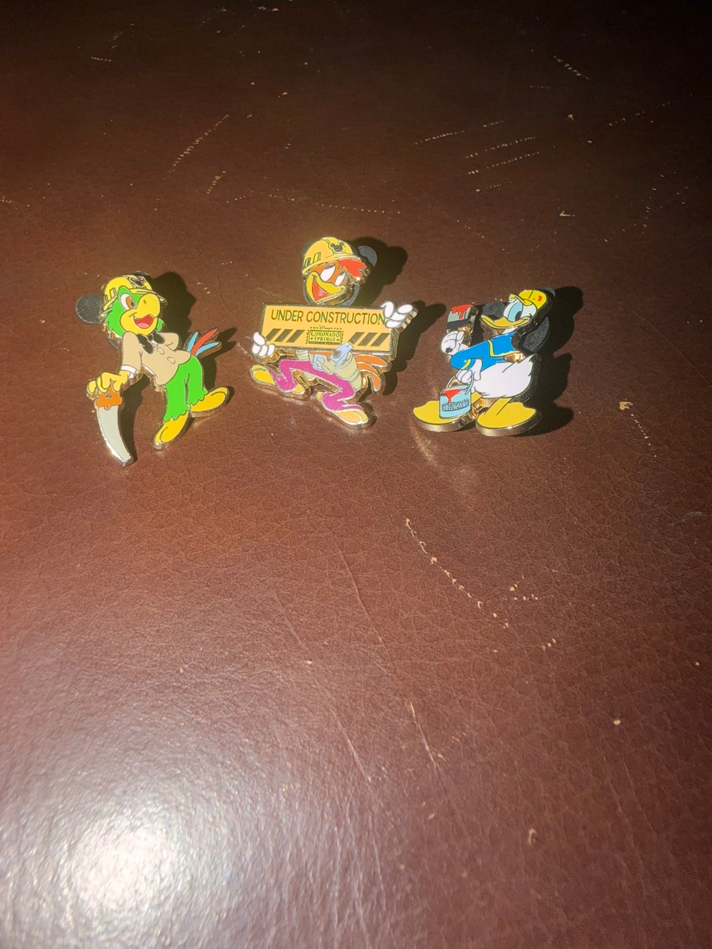 Walt Disney World Coronado Springs - Resort Construction Pin Set - 3 Caballeros Used