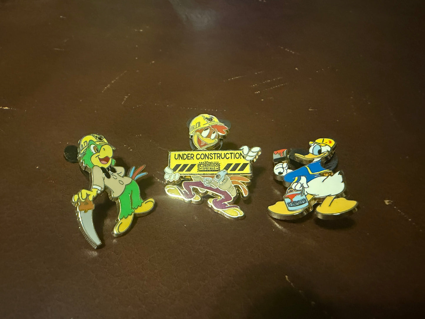 Walt Disney World Coronado Springs - Resort Construction Pin Set - 3 Caballeros Used