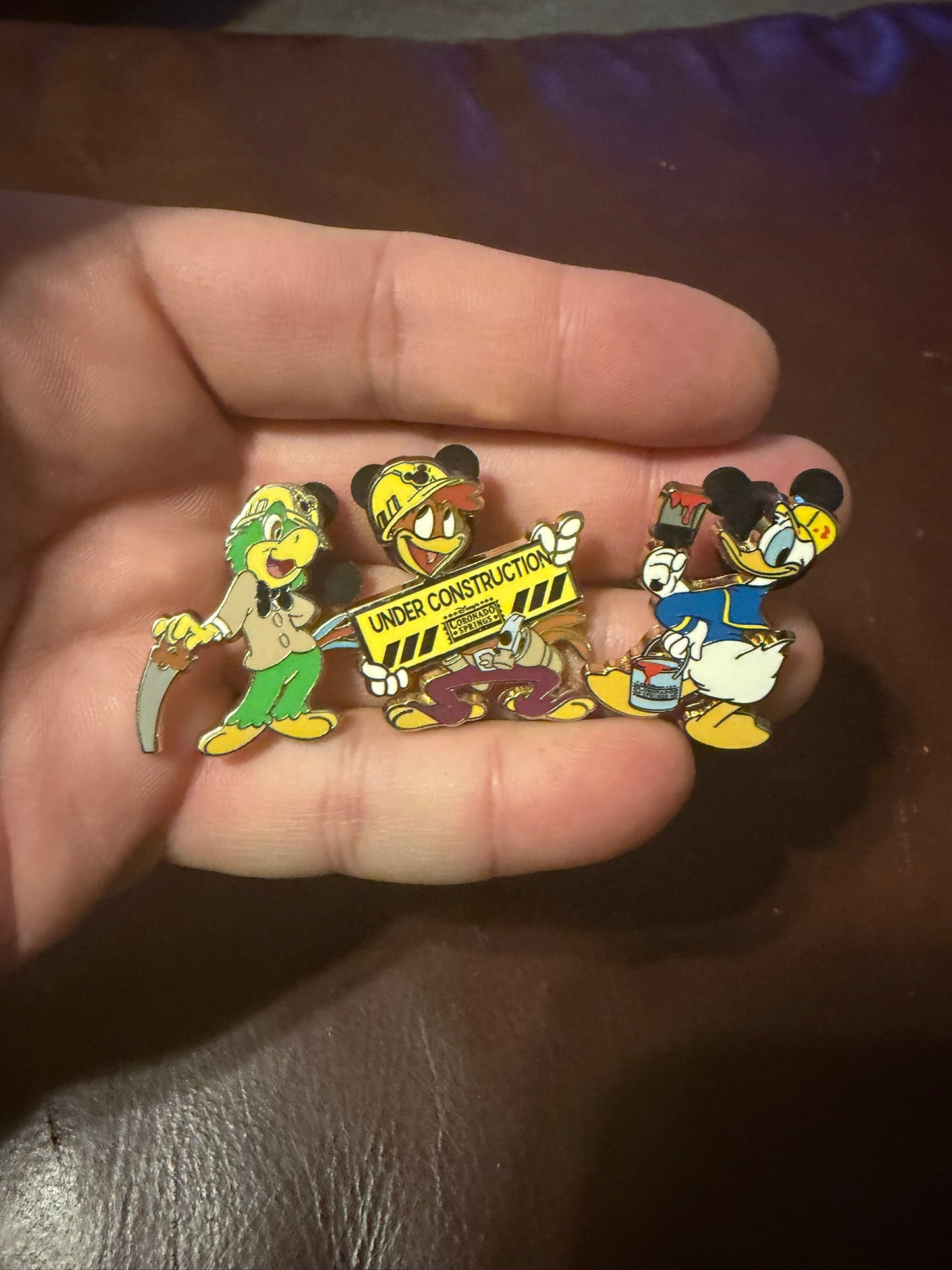 Walt Disney World Coronado Springs - Resort Construction Pin Set - 3 Caballeros Used