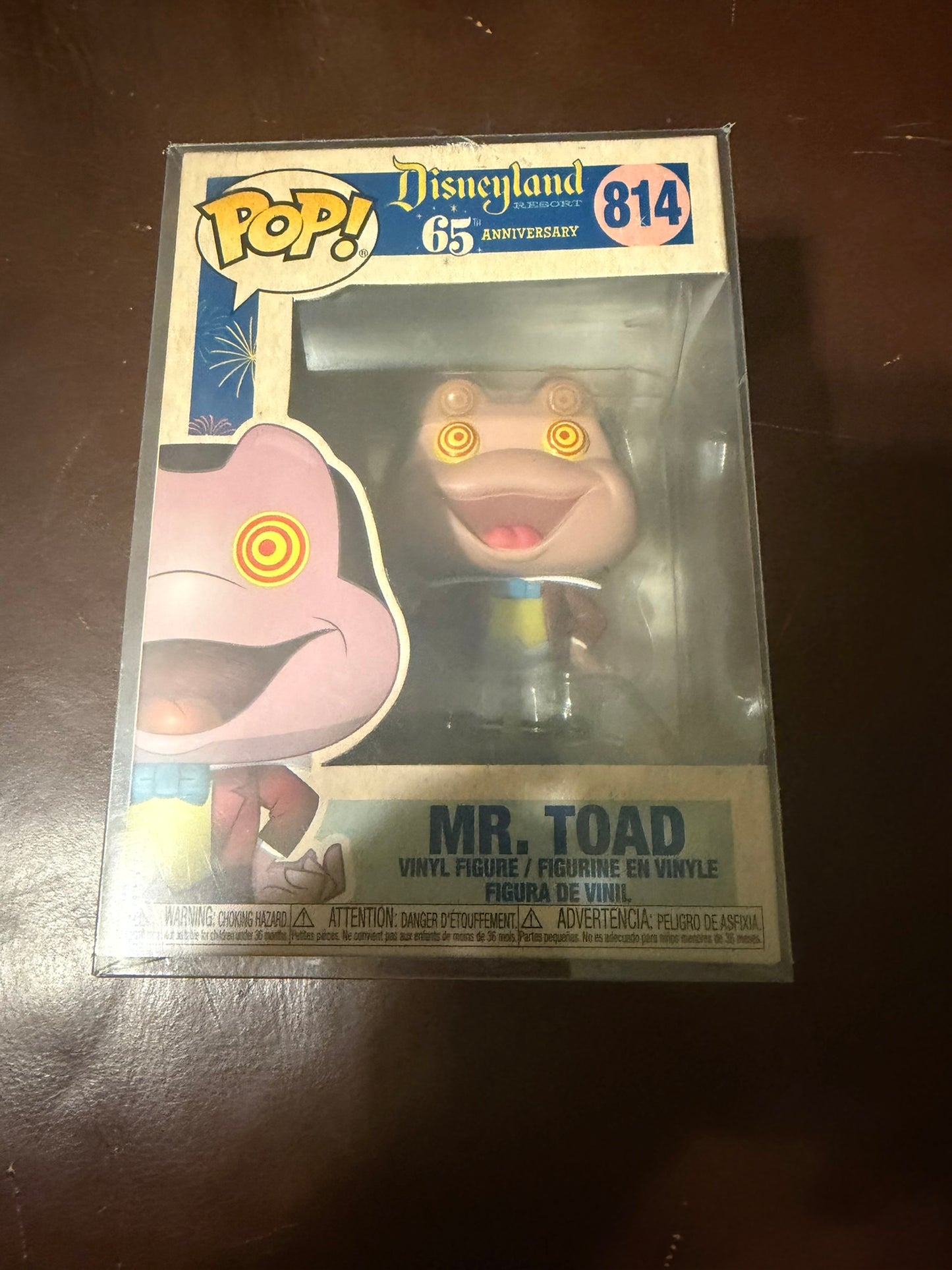 Funko Pop! Mr Toad #814 - Disneyland Resort 65th Anniversary Vinyl Gift New