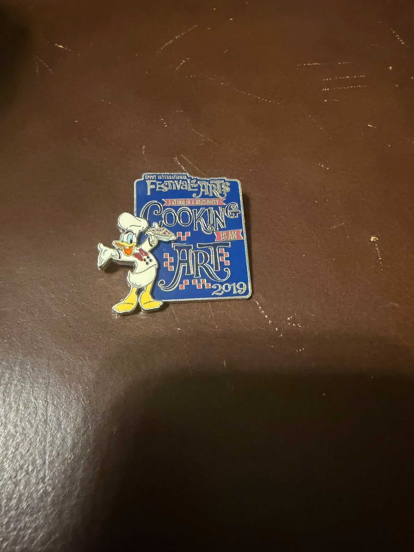 Disney Parks 2019 EPCOT Festival of the Arts Donald Duck Pin Used