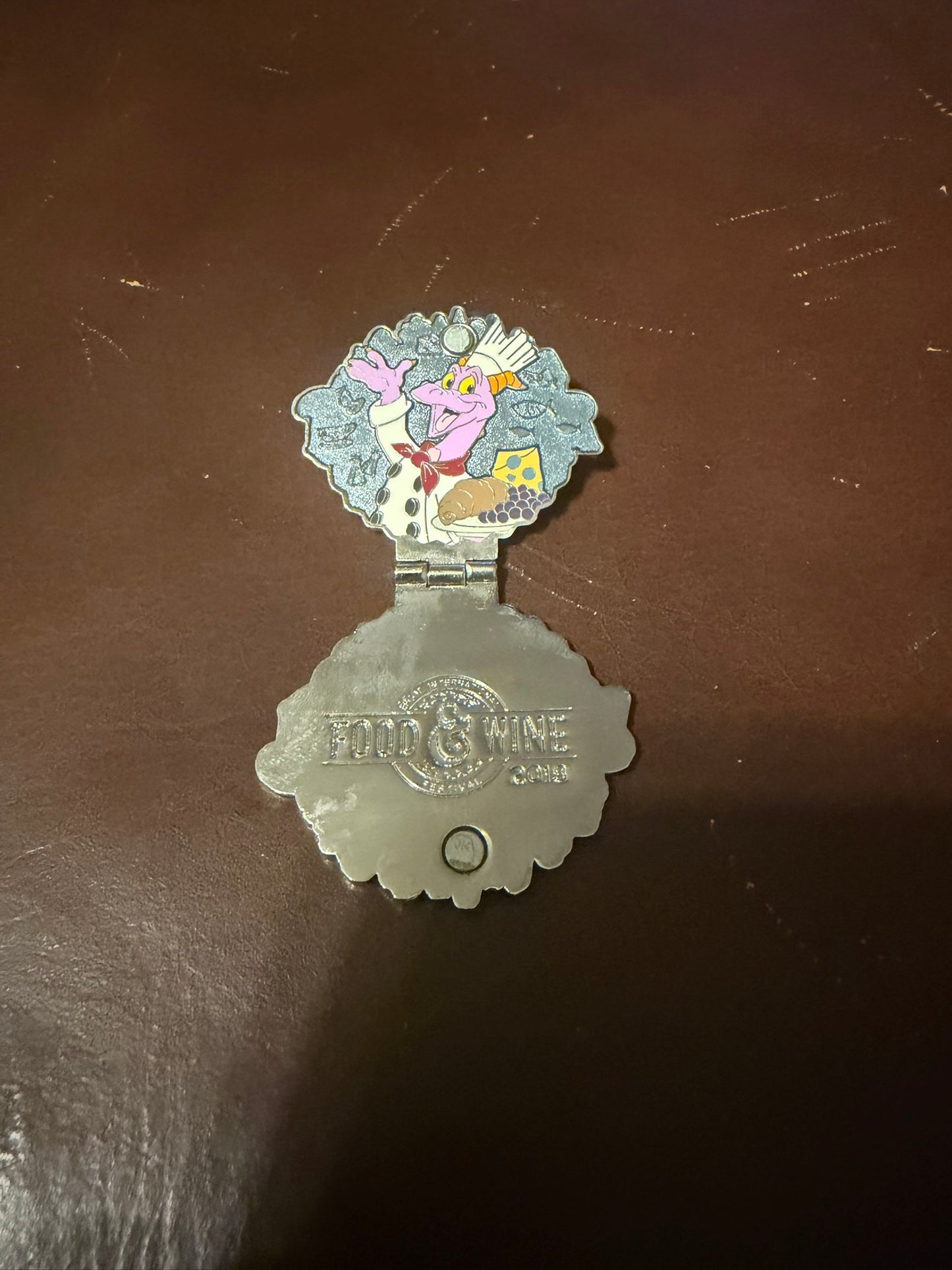 Disney Pin Food and Wine Festival 2018 Figment Passholder Limited Edition Used