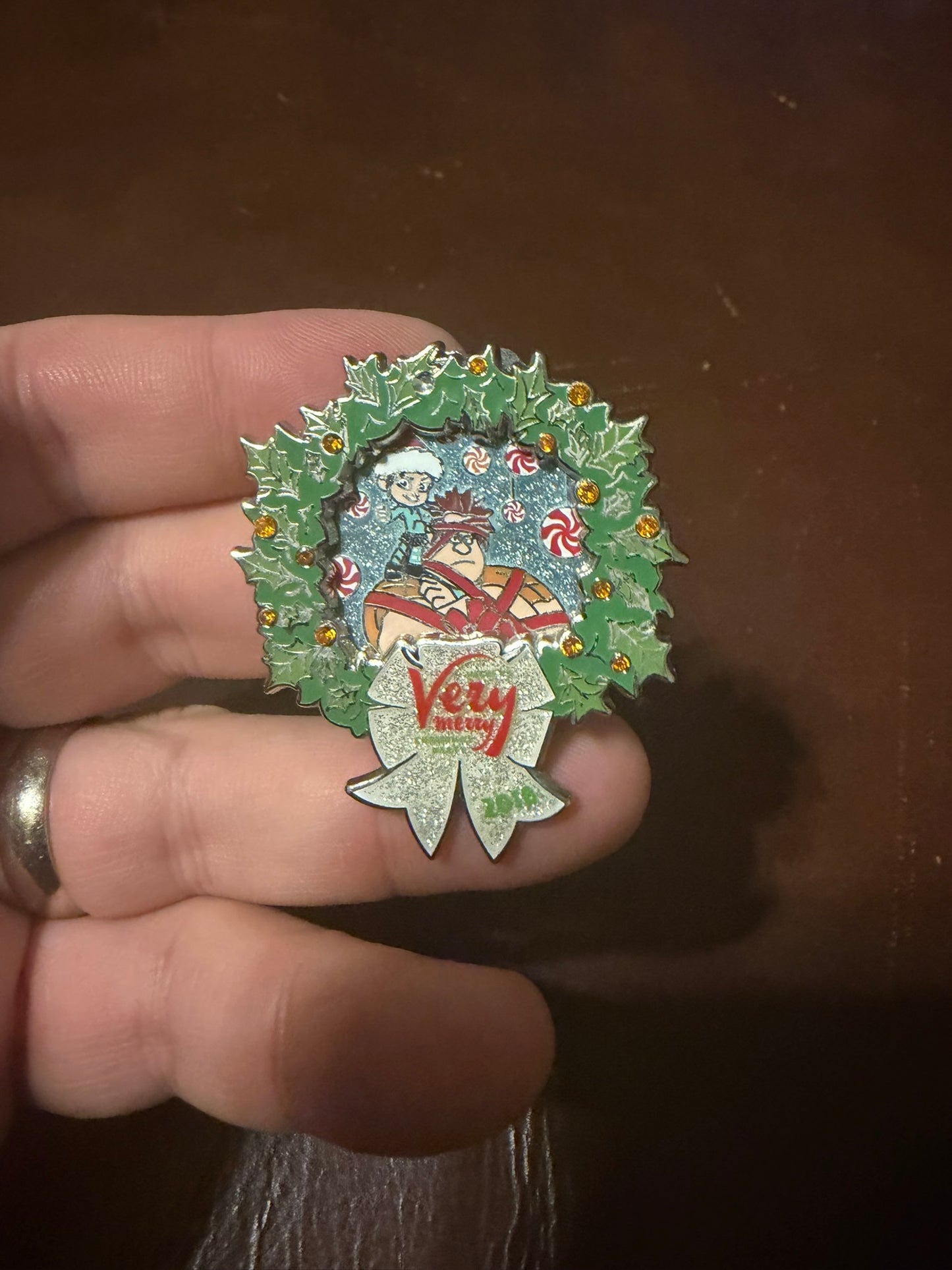 Disney Pin 132790 Mickey's Very Merry Christmas Party 2018 - Wreck it Ralph LE Used