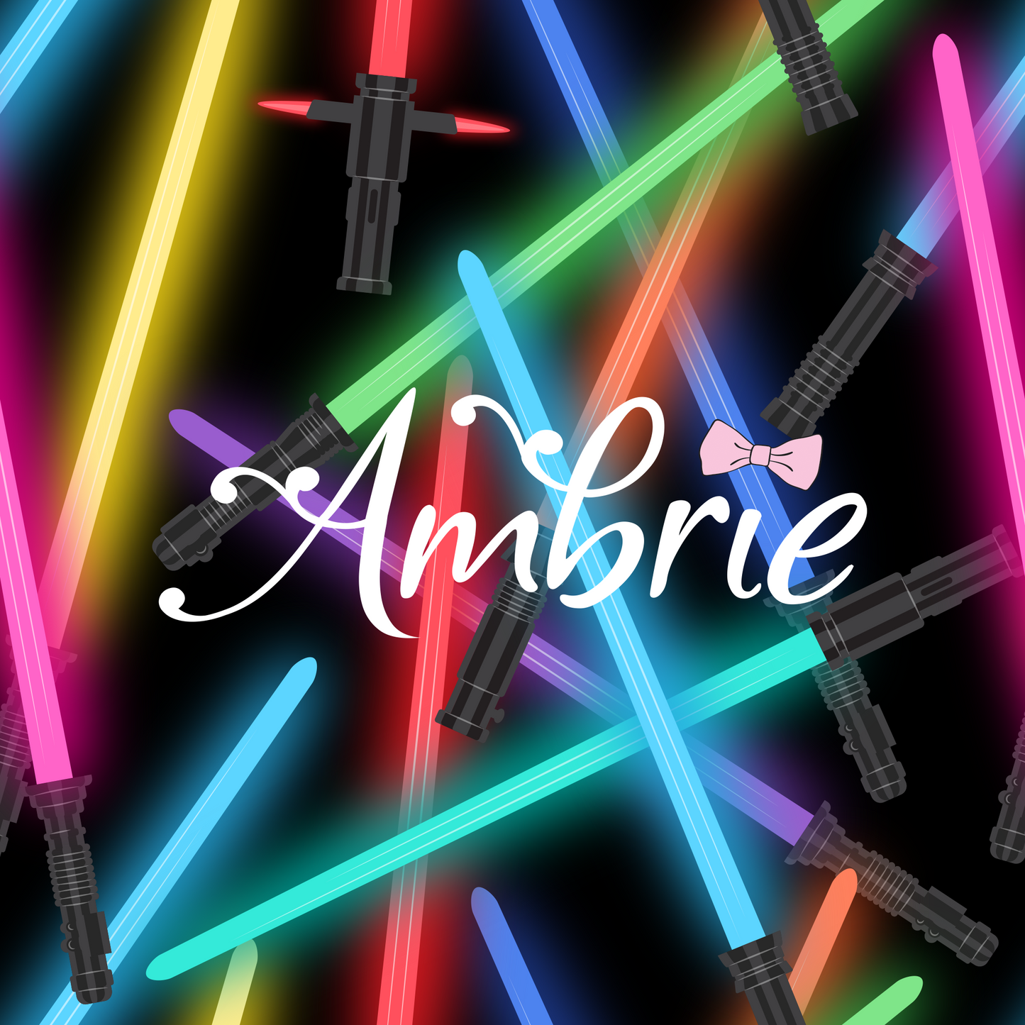 Light Sabers Seamless Pattern, Magical Cartoon Seamless pattern, Fabric Sublimation