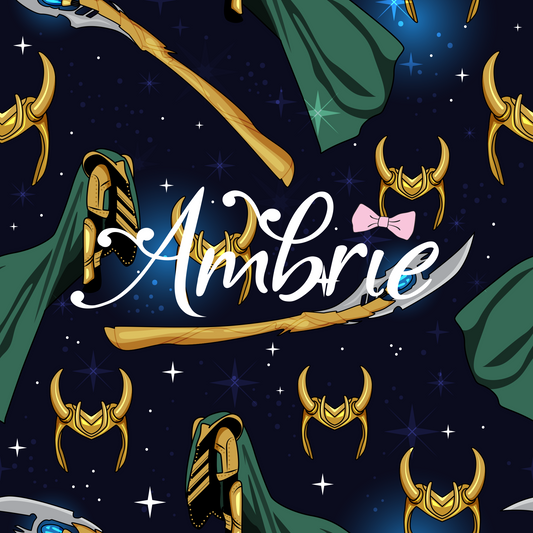 Loki Seamless Pattern, Magical Cartoon Seamless pattern, Fabric Sublimation