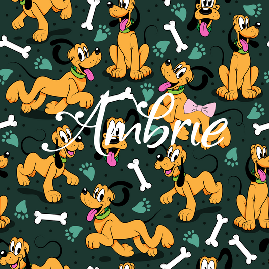 Pluto Pattern, Magical Cartoon Seamless pattern, Fabric Sublimation