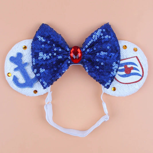 Cruise Disney Mouse Ears Adjustable Elastic Headband For Babies, Kids, And Adults