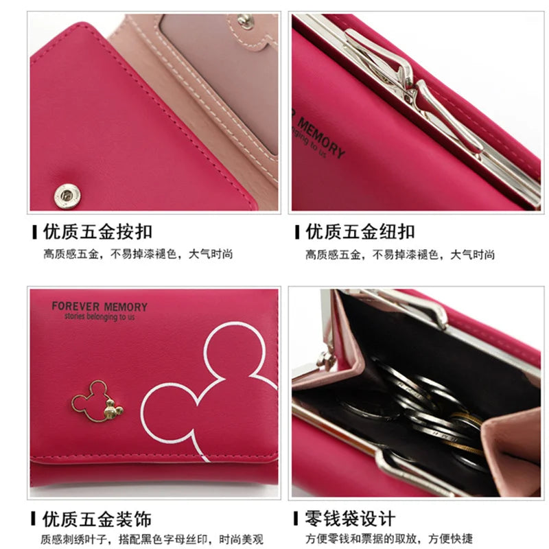 Mickey Minnie Three-Fold Wallet