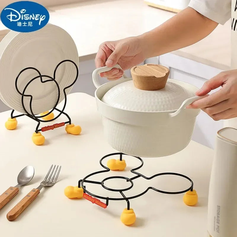 Disney Mickey Mouse Kitchen Organizer Pot Rack Stainless Steel