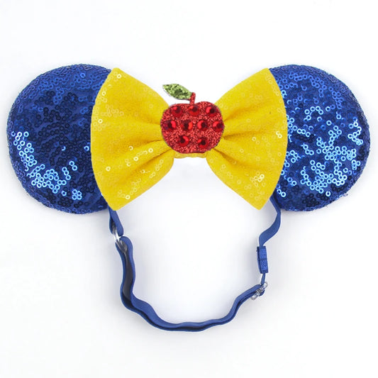 Snow White Disney Mouse Ears Adjustable Elastic Headband For Babies, Kids, And Adults