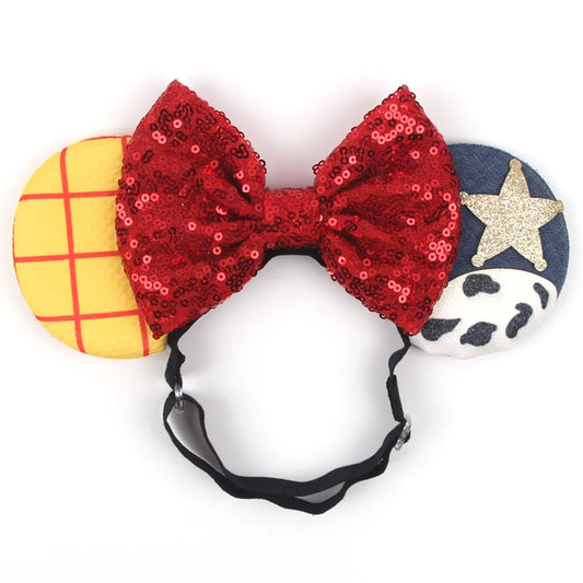 Jessie Disney Mouse Ears Adjustable Elastic Headband For Babies, Kids, And Adults