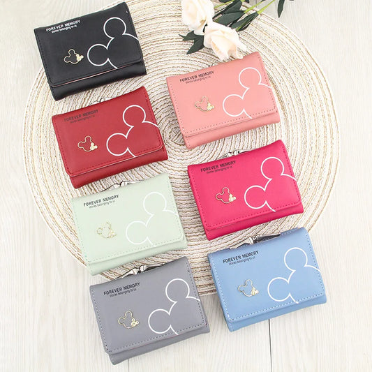 Mickey Minnie Three-Fold Wallet