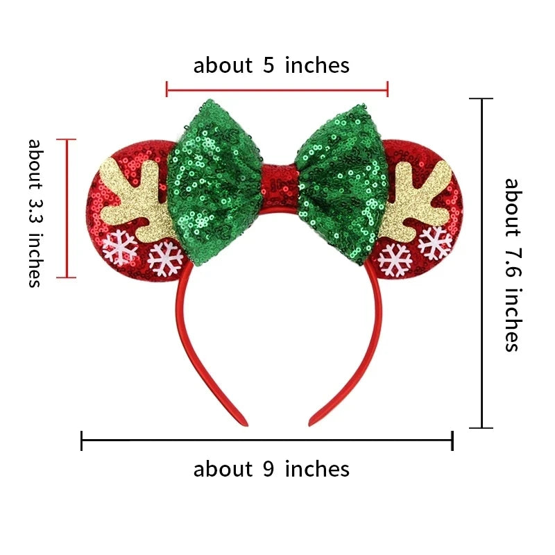 Christmas Collection Disney Mickey Ears For Adults Headband Hair Accessory