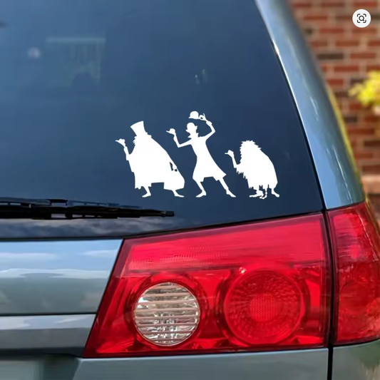 Haunted Mansion Hitchhiking Ghosts Vinyl Sticker For Car Window Decoration