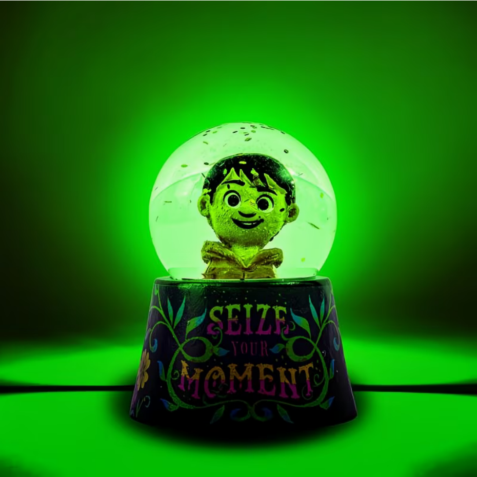 Disney Pixar Coco "Seize Your Moment" Mini Light-Up Snow Globe | 3 Inches Tall - Ambrie
