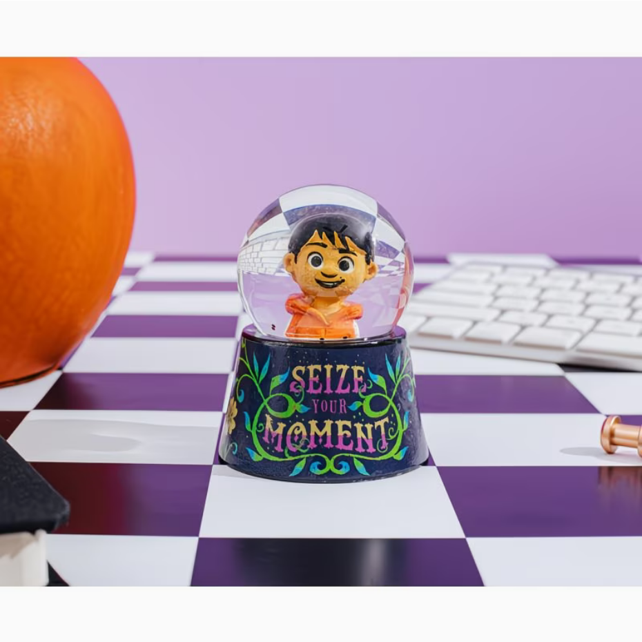 Disney Pixar Coco "Seize Your Moment" Mini Light-Up Snow Globe | 3 Inches Tall - Ambrie