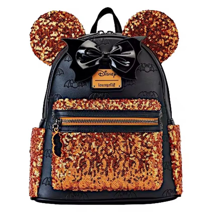 Disney Mini Backpack Halloween Black And Orange - Ambrie