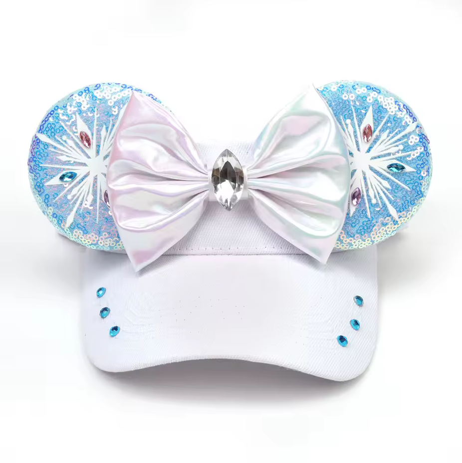 Icy Snowflake Princess Mouse Ear Headband – Adult