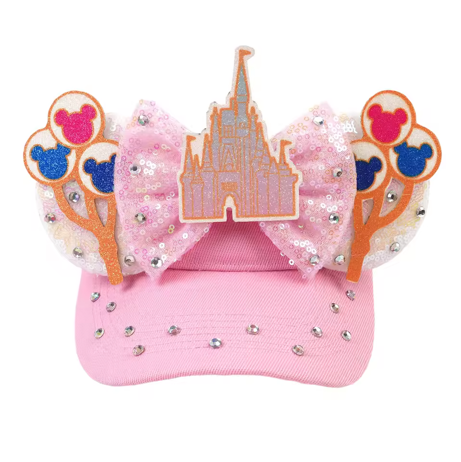 Pink Castle Mouse Ear Headband – Adult