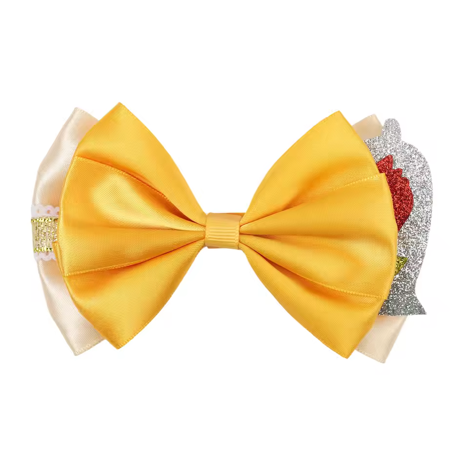 Belle Beauty And The Beast Bow Hair Clip