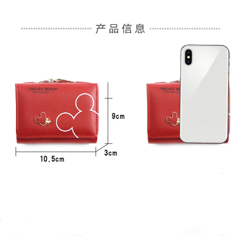 Mickey Minnie Three-Fold Wallet