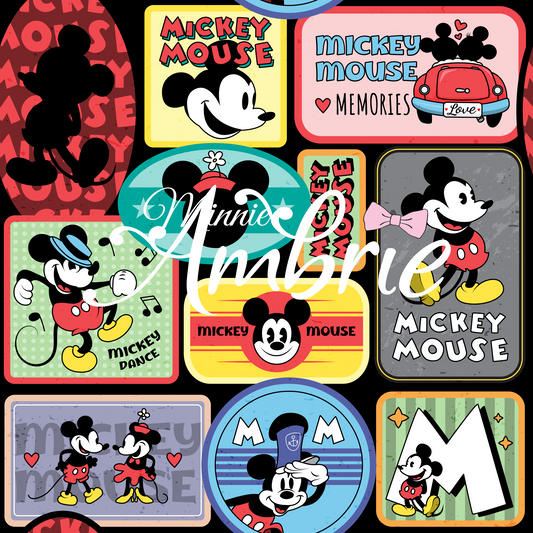 Stickers Seamless Pattern, Magical Cartoon Seamless pattern, Fabric Sublimation