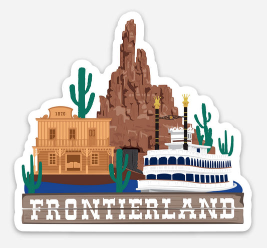 Frontierland Disney Sticker