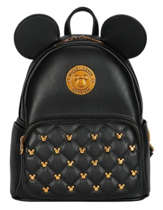 Disney Mickey Black And Gold Backpack