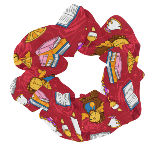 Disney Beauty And The Beast Belle's Friends Hair Scrunchie