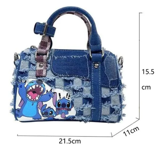 Disney Lilo And Stitch Denim Handbag