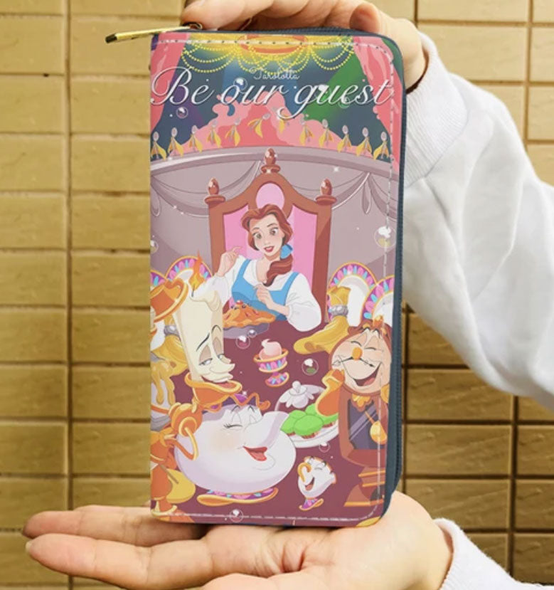 Disney Beauty And The Beast Be Our Guest Wallet