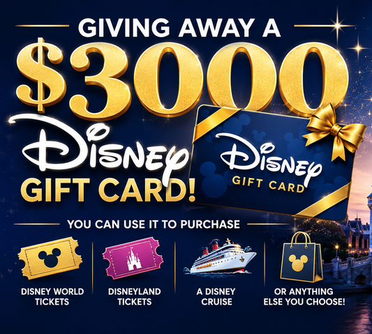 $3,000 Disney Gift Card Giveaway