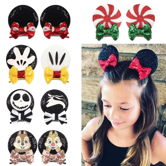 Disney Mouse Ears Bow Clips For Adults And Kids